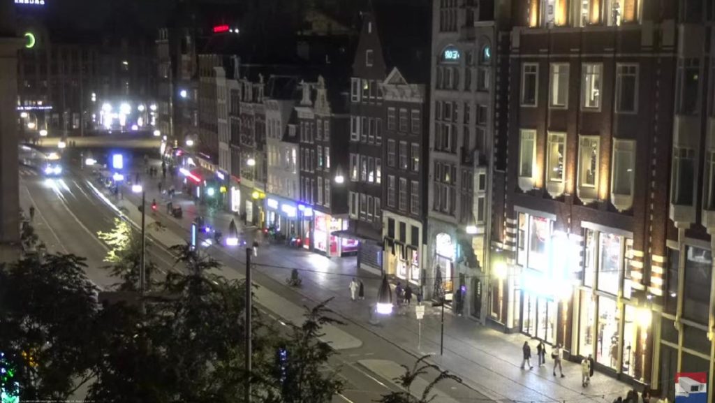 damrak street webcam in netherlands street view